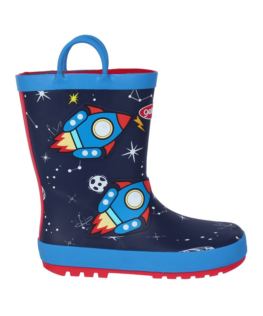> Boot Height: Calf > Fastenings: Slip On > Heel Height: Flats > Upper Material: Synthetic > Sole: Rubber Sole > Weatherproof: Waterproof > Lining: Synthetic > Style: Wellies