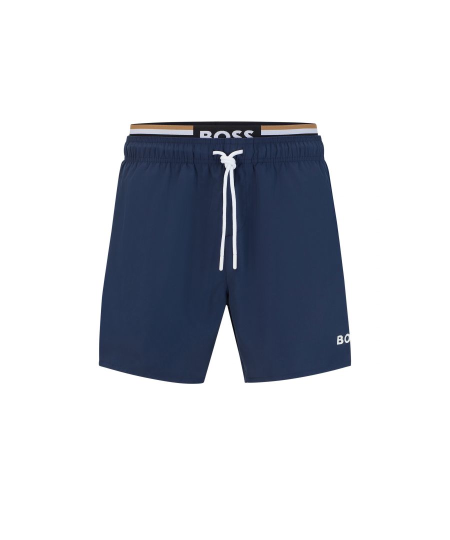 Boss Mens Thornfish Swimshorts Navy - Blue - Size X-Large