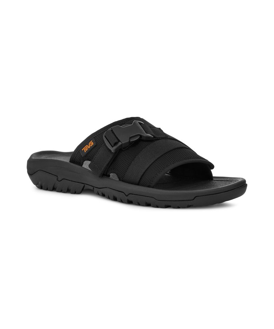 Teva Mens Hurricane Verge Slide Black Textile - Size UK 7