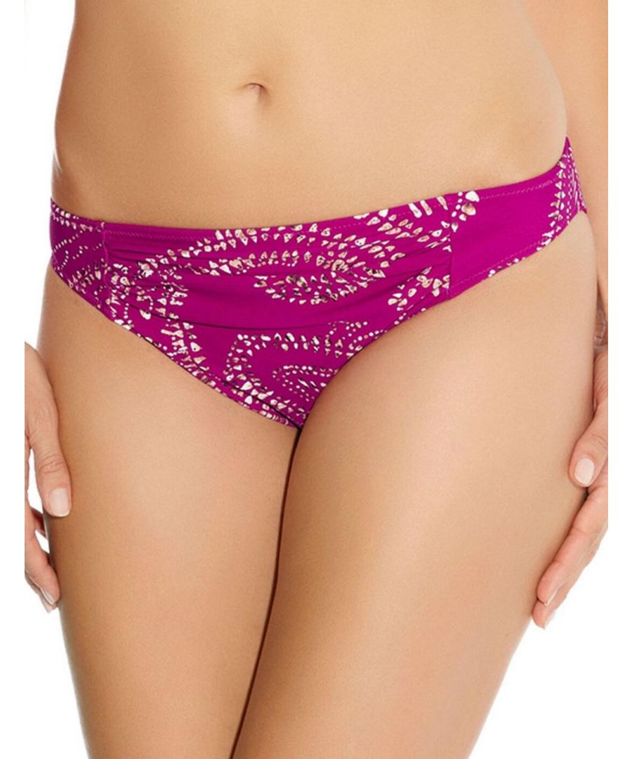 Fantasie Womens 6068 Bora Classic Gathered Brief Amethyst - Purple - Size 12 UK