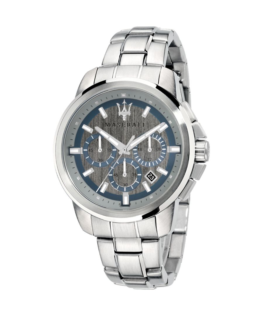 Stijlvol heren horloge van het merk Maserati. Het horloge heeft een polsbandje dat ook kleiner gemaakt kan worden, de kast heeft een diameter van 43 mm en het uurwerk is van Quartz.  Merk: MaseratiModelnaam: R8873621006 (43mm)Categorie: heren horlogeMaterialen: edelstaalKleur: zilver