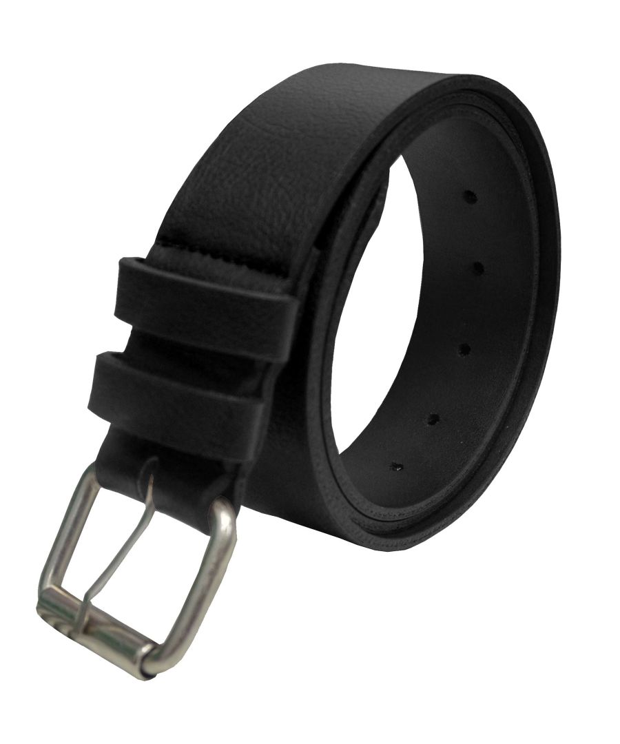 Image for Kruze Mens Black Leather Belt