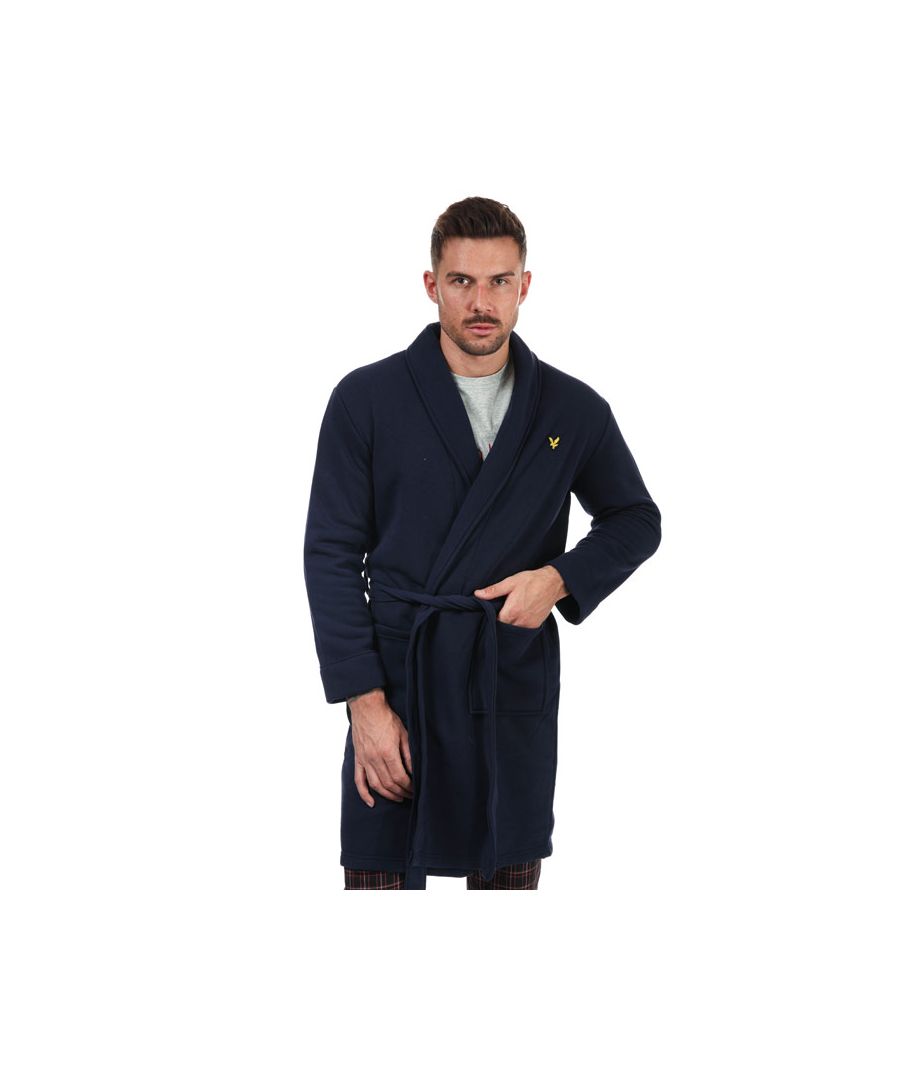 Image for Men's Lyle And Scott Matthew Dressing Gown in Navy