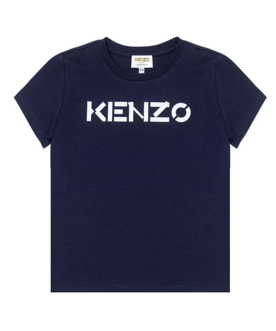 Image for Kenzo Boys Logo T-shirt Navy