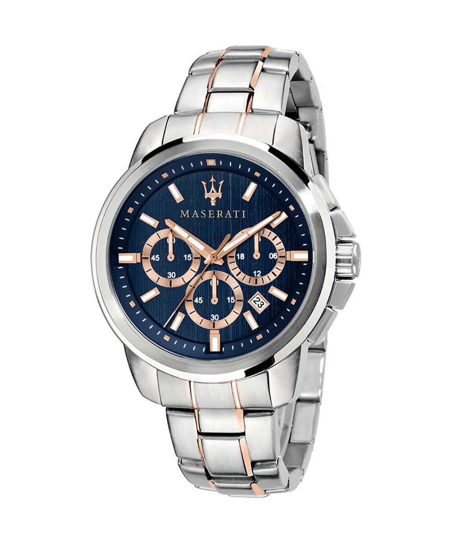 Stijlvol heren horloge van het merk Maserati. Het horloge heeft een polsbandje dat ook kleiner gemaakt kan worden, de kast heeft een diameter van 40 mm en het uurwerk is van Quartz.  Merk: MaseratiModelnaam: R8873621008 (44mm)Categorie: heren horlogeMaterialen: edelstaalKleur: zilver