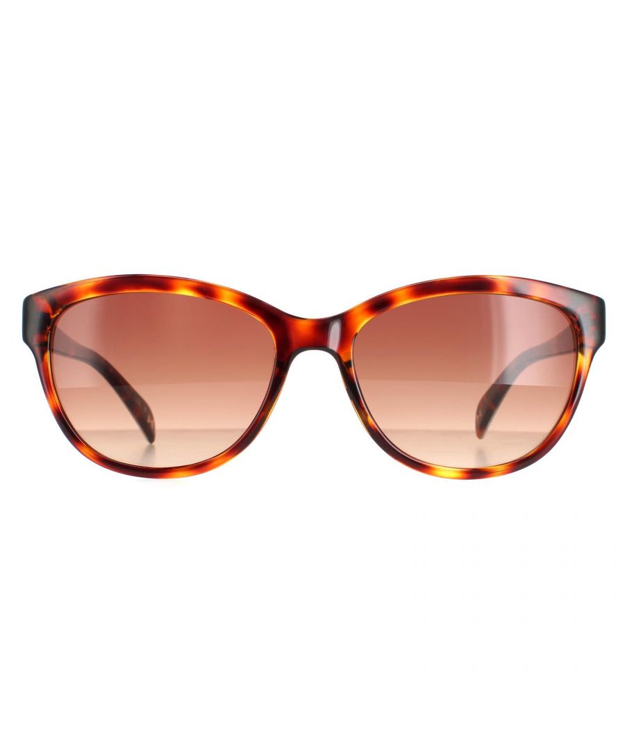 Ted Baker Cat Eye Womens Havana Brown Brown Gradient TB1605 Amie  TB1605 Amie are a fashionable cat eye style crafted from lightweight acetate. The Ted Baker logo features on the slender temples for brand authenticity.