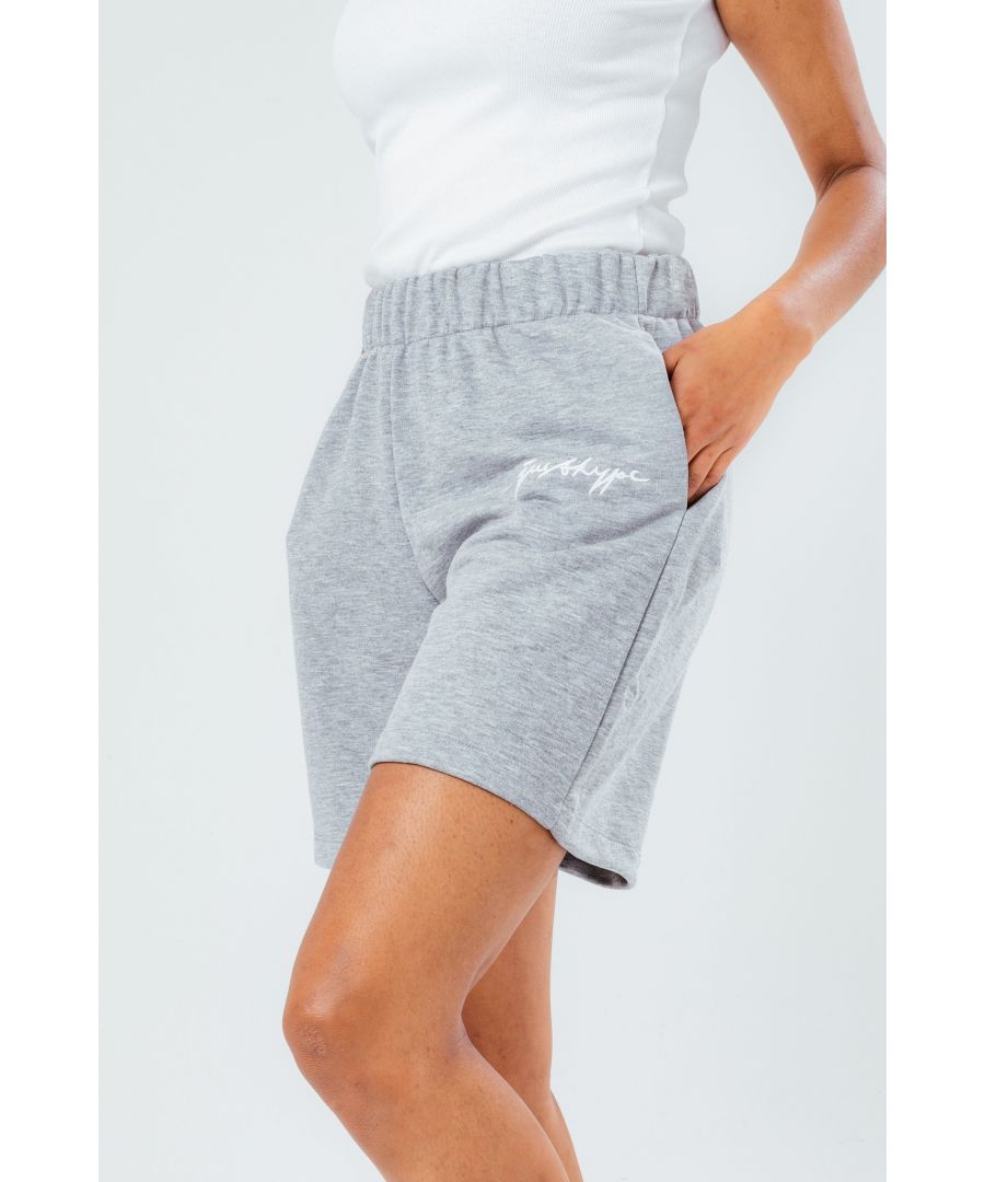 Image for Hype Grey Reverse Loop Back Shorts