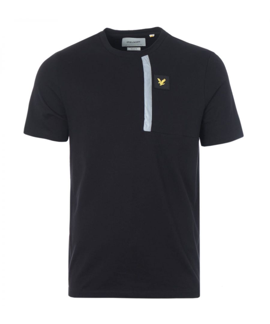 The classic crew neck gets a revamp from Lyle & Scott the perfect piece to refresh your wardrobe essentials. Crafted from pure heavyweight cotton jersey cut to a relaxed fit. Featuring a bound crew neck with a performance-inspired asymmetrical reflective strip at the chest, with a functional vertical zip pocket and short sleeves. Finished with the iconic Lyle & Scott golden eagle logo patch embroidered at the chest. Relaxed Fit. Pure Heavyweight Cotton Jersey. Bound Crew Neck. Reflective Detailing. Vertical Chest Zip Pocket. Short Sleeves. Lyle & Scott Branding. Style & Fit: Relaxed Fit. Fits True to Size. Composition & Care: 100% Cotton. Machine Wash