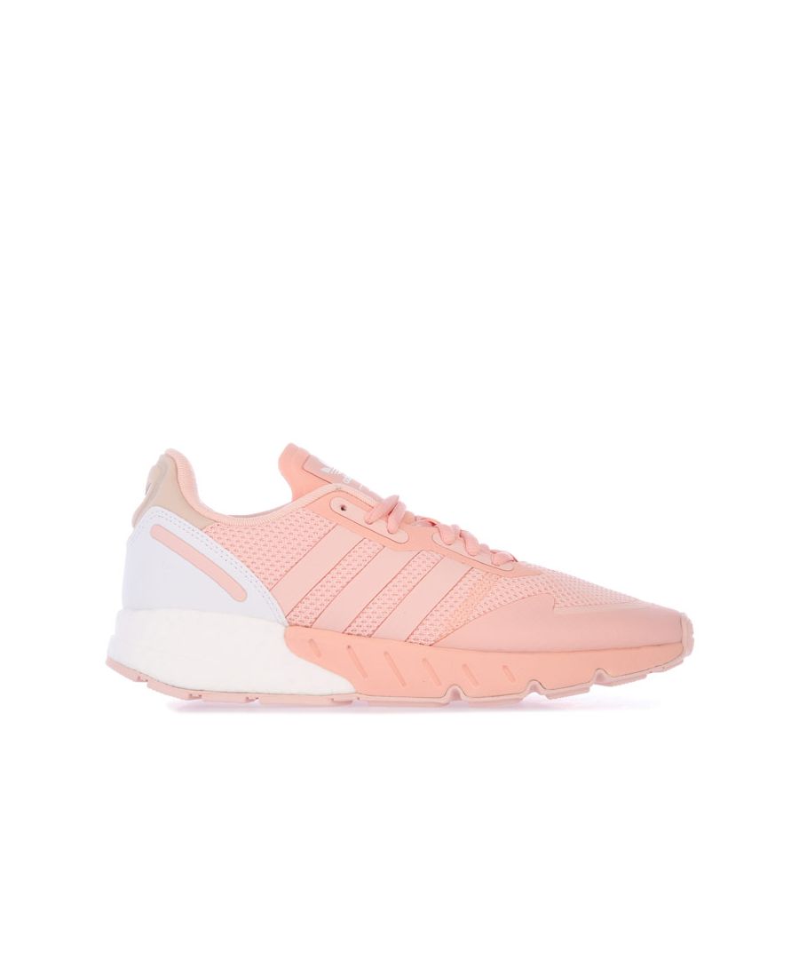 Image for Women's adidas Originals ZX 1K Boost Trainers in Pink white