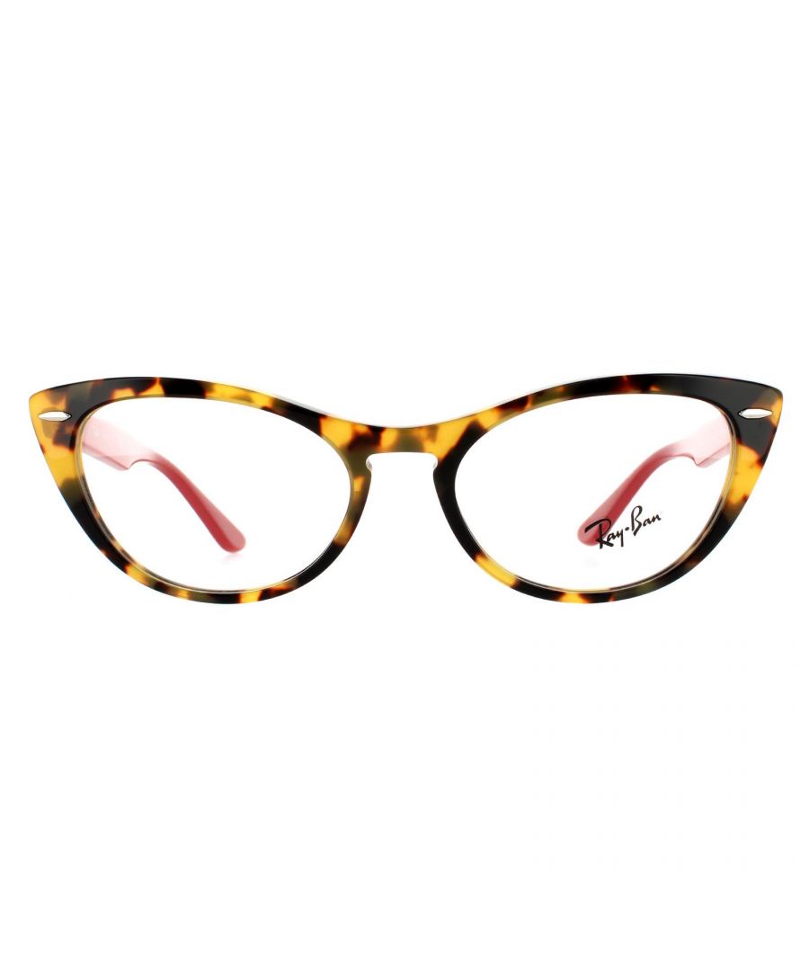 Image for Ray-Ban Cat Eye Womens Yellow Havana Glasses Frames