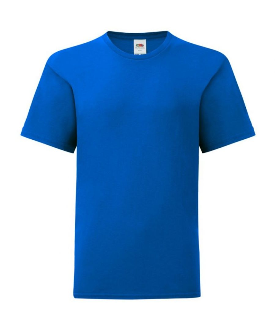 Image for Fruit Of The Loom Childrens/Kids Iconic T-Shirt (Royal Blue)