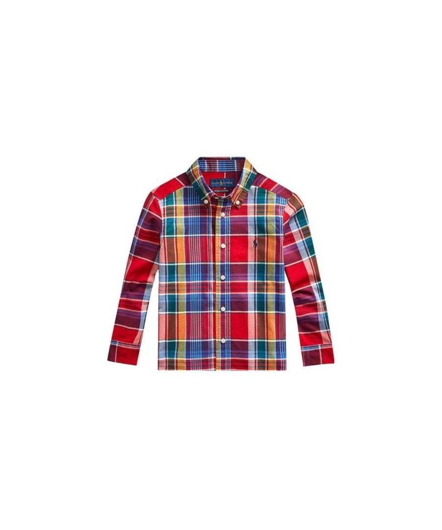 Image for Ralph Lauren Boy's Chequered Shirt Red
