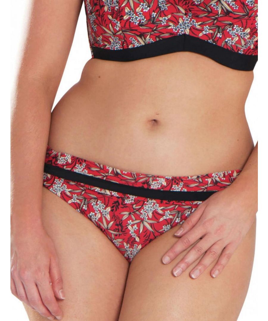 Curvy Kate Womens Maya Fold Over Brief - Red - Size 3XL