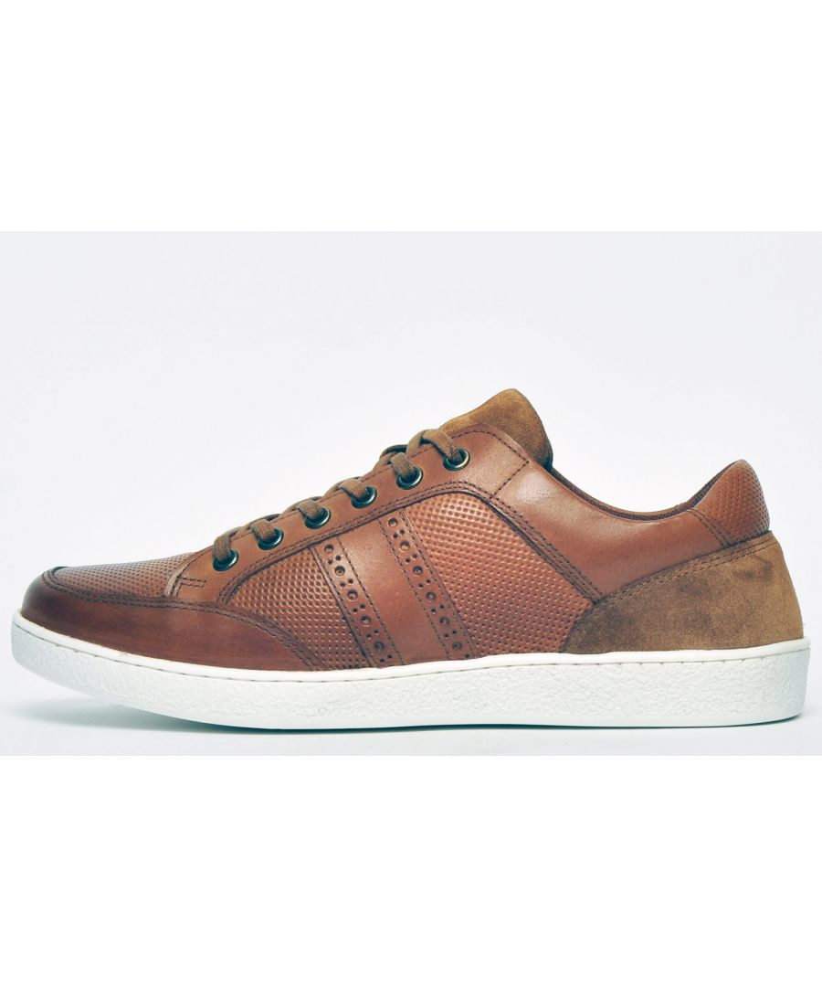 brown designer trainers
