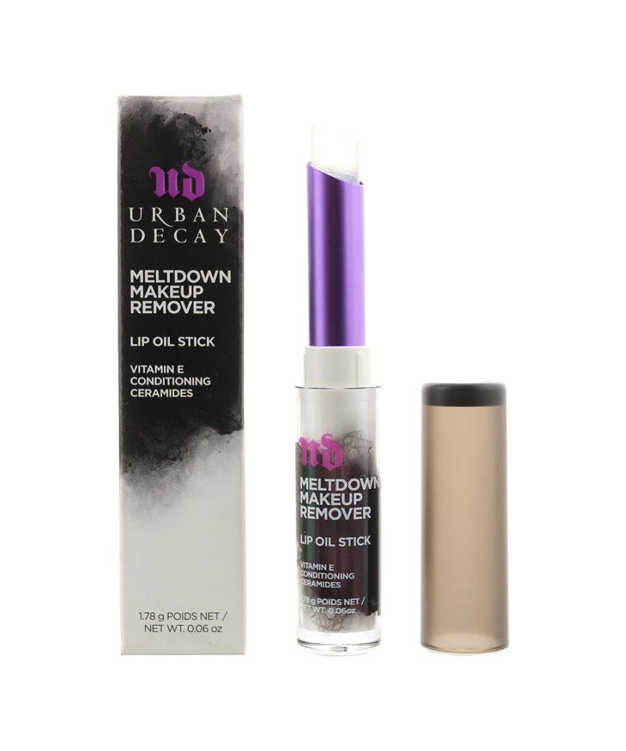 Meltdown Make-up Remover Lip Oil Stick is designed to remove even the most stubborn of lip sticks and glosses. The oil is soft on the lips, despite removing the make up, and is also non-irritating, with nourishing ingredients which leave lips clean and refreshed.