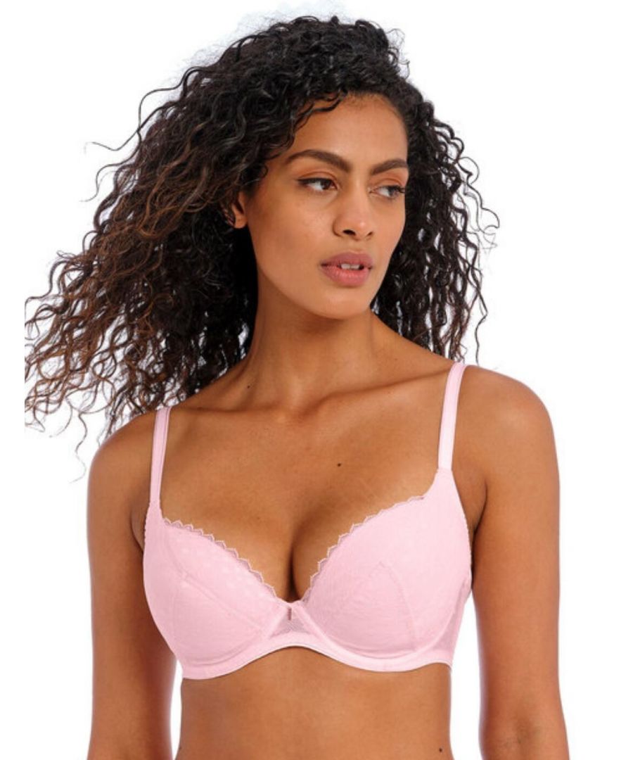 Freya Womens Signature Padded Plunge Bra - Pink Polyamide - Size 36F