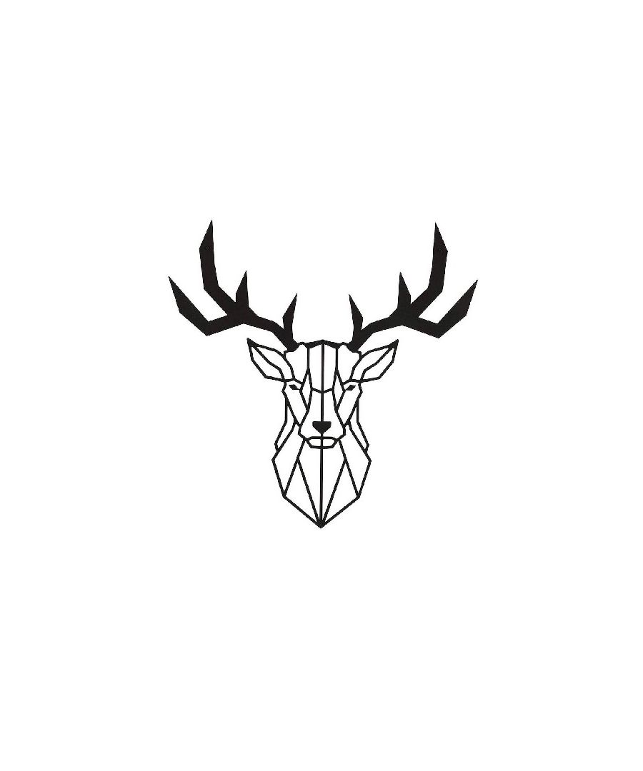 Image for HOMEMANIA Deer Wall Decoration, in Black