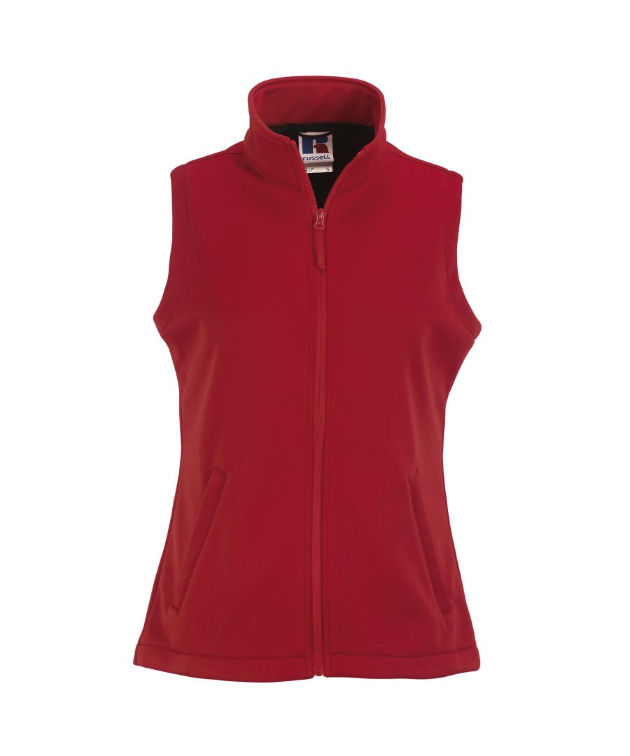 Russell Ladies/Womens Smart Softshell Gilet Jacket (Classic Red)