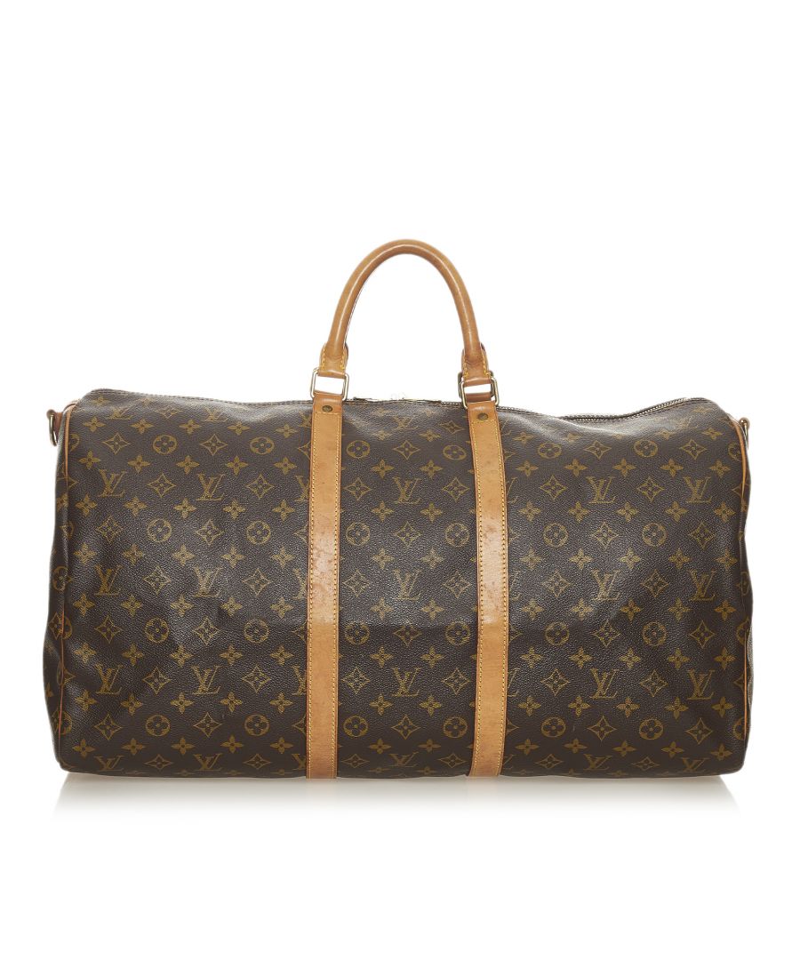Image for Vintage Louis Vuitton Monogram Keepall Bandouliere 55 Brown
