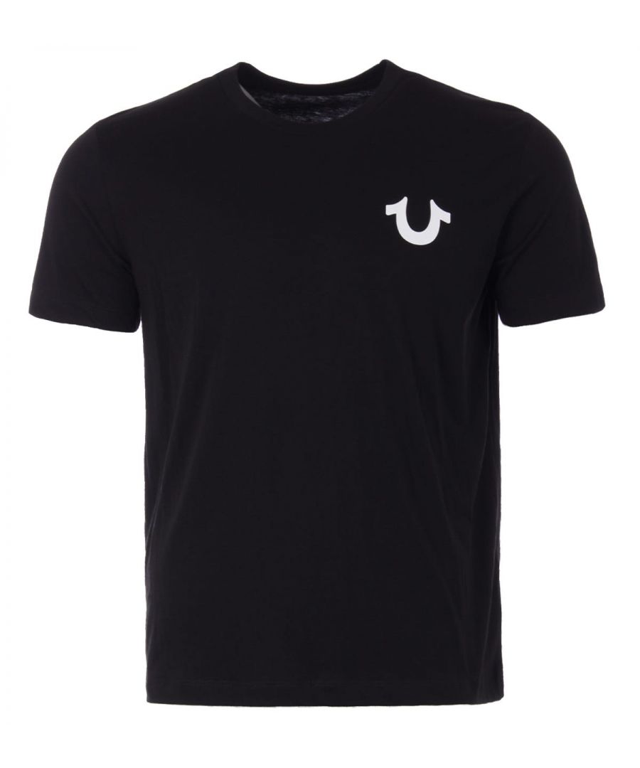 Image for True Religion Pier Logo Crew Neck T-Shirt - Black