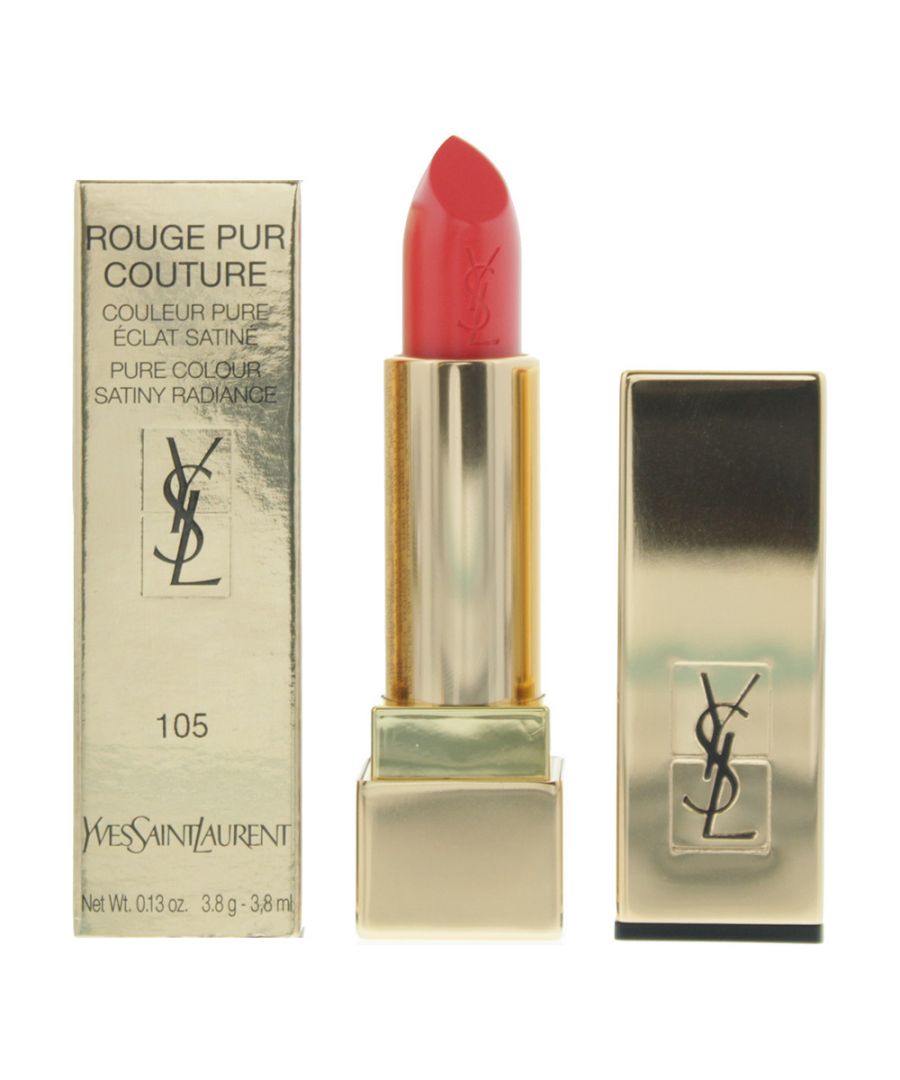 Image for Yves Saint Laurent Rouge Pur Couture 105 Coral Catch Lipstick 3.8g