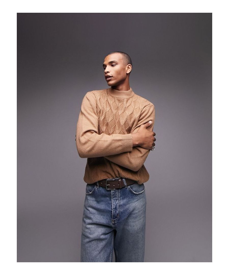 Jumpers & Cardigans by Topman Welcome to the next phase of Topman Turtle neck Long sleeves Textured front Regular fit Sold by Asos