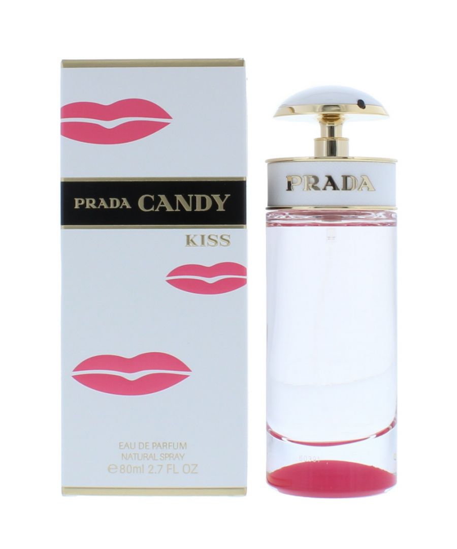 Prada Candy Kiss Perfume by Prada, Like its name implies, prada candy kiss is a sweet perfume from the fashion and fragrance powerhouse. The first note to hit your nose is of musk, strong and sweet. The next scent to come through is benzoin providing a soft vanilla tone.