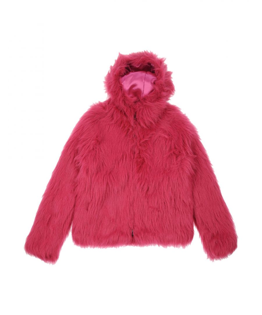 Dondup Girls Girl Teddy coat Modacrylic - Fuchsia - Size 8-9Y