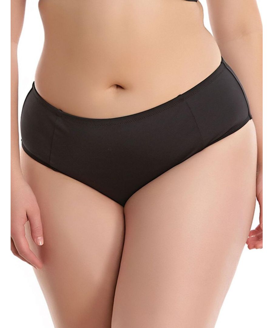 Elomi Womens Essentials Bikini Brief - Black Polyamide - Size 3XL