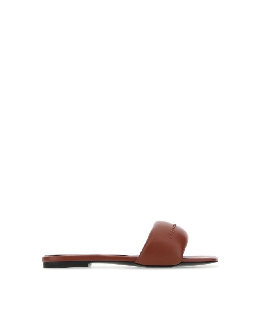 Brown alter nappa slippers