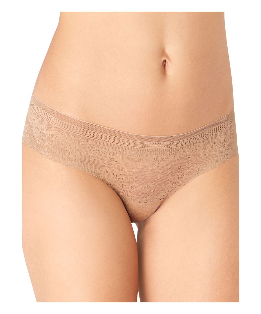 The sloggi ZERO Lace range features super flat and soft lace with a pretty floral pattern. It is invisible under tight clothes due to die cut technology.    The entire ZERO Lace Range can be mixed and matched with the Sloggi ZERO One and the Sloggi ZERO Feel Ranges.