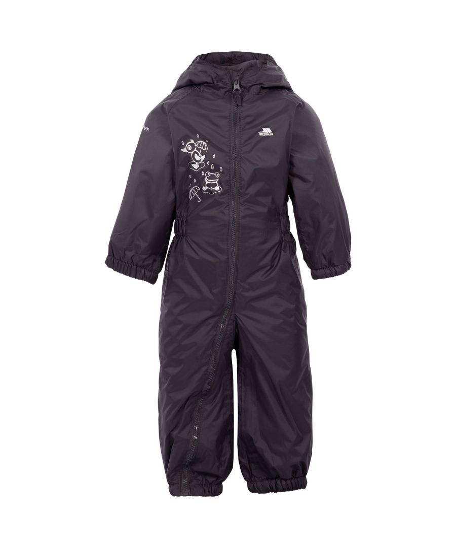 Image for Trespass Baby Unisex Dripdrop Padded Waterproof Rain Suit (Dark Grey)