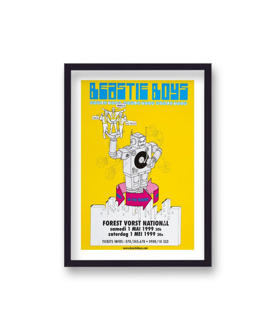 Image for Beastie Boys Concert Poster 1999 Yellow Robot