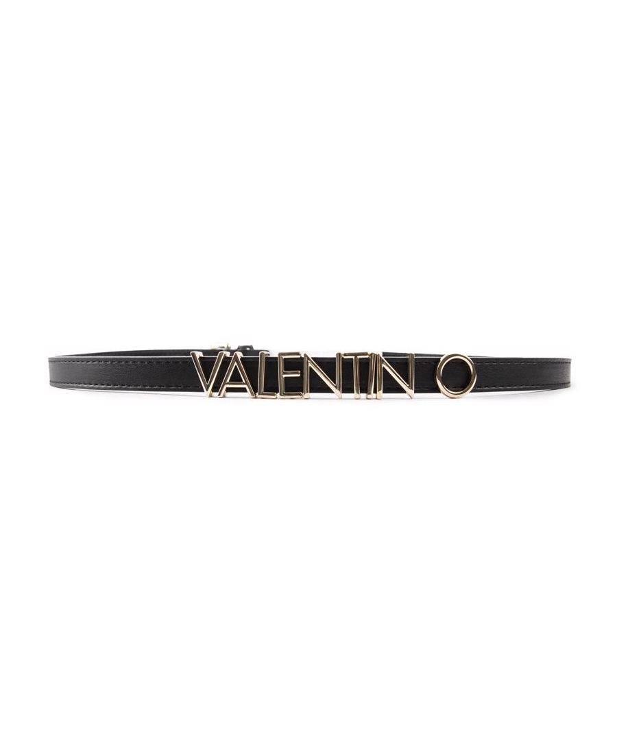 A Designer Belt That Personifies The Best In Italian Design. With A Classic Black Colourway And Sized S - L, This Piece Is Designed To Sit Perfectly Around Your Waist. Finished With Elegant, Stylish Valentino Branding In Gold Metal Letters.