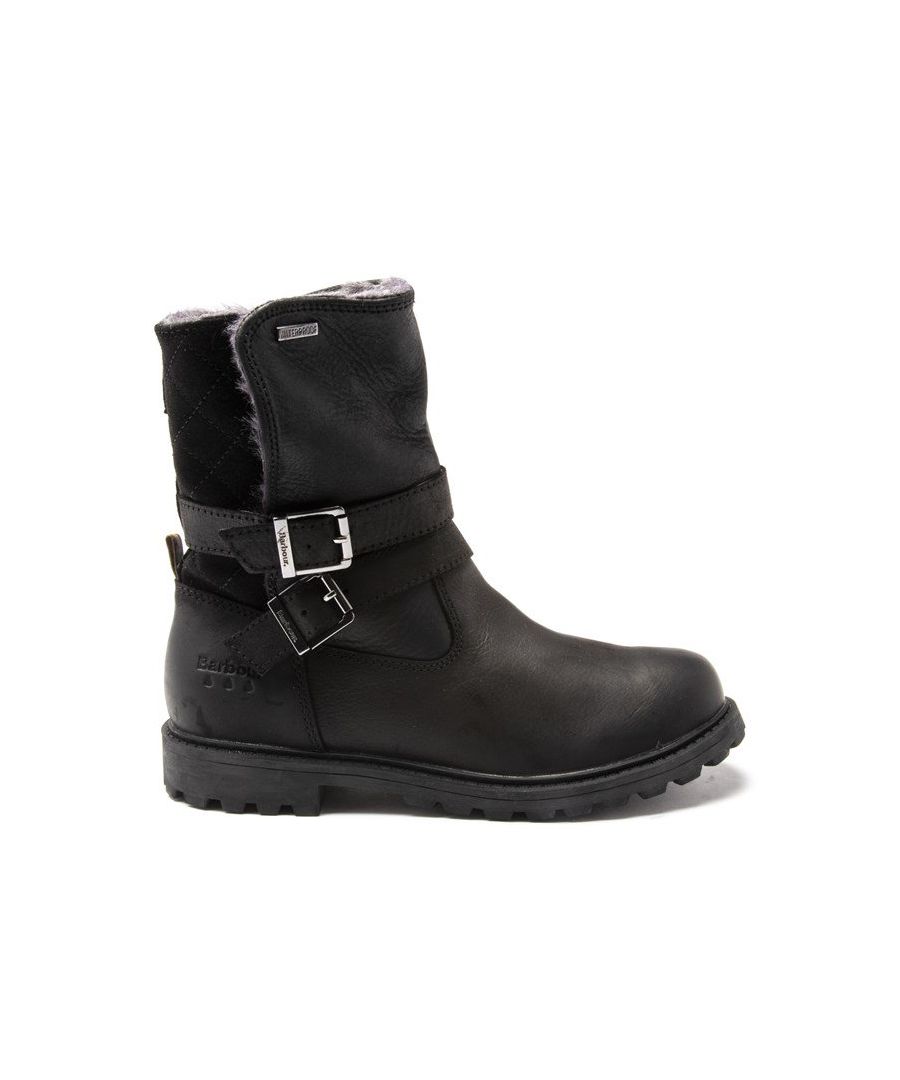 Stride Into The New Season With The Sycamore Women's Ankle Boot From Quintessential British Brand Barbour International. Blending Fashion With Function, The Waxed Black Leather Biker Styled Boot Features Two Adjustable Buckles And A Padded Leather Sock For Your Comfort.