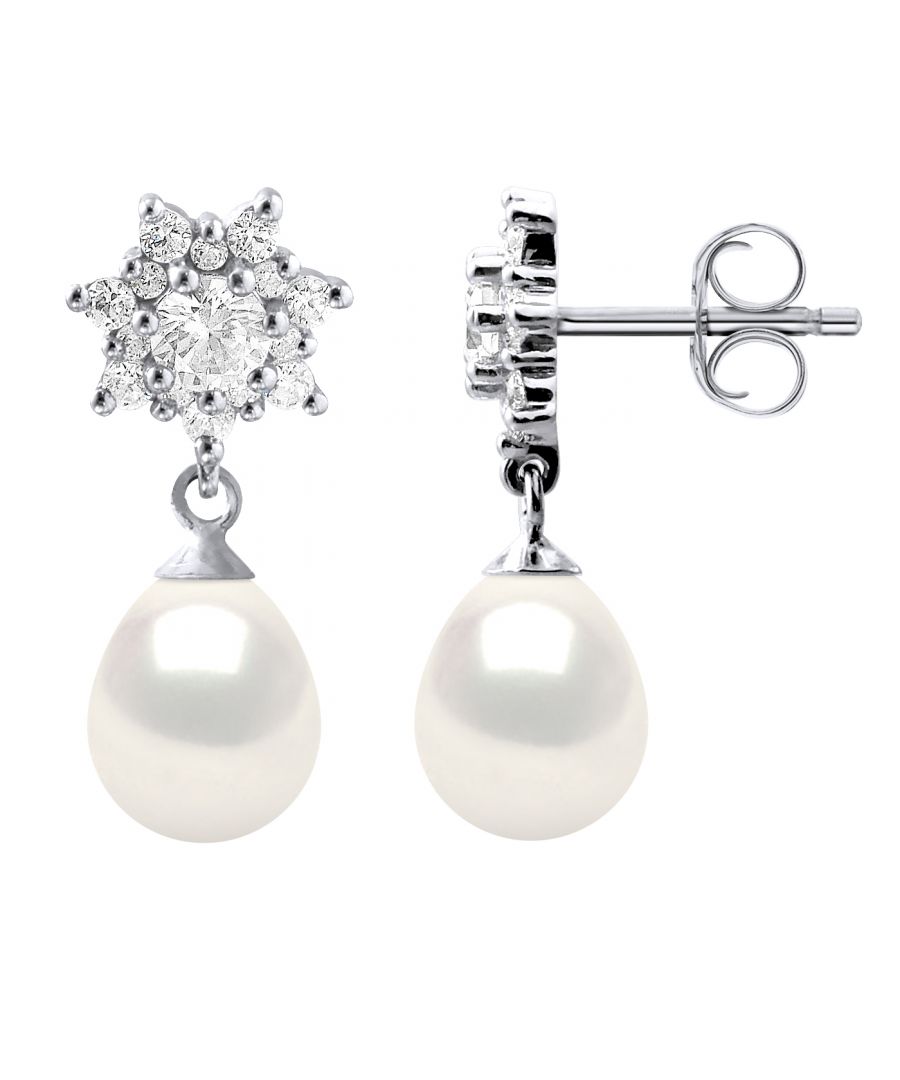 Earrings Genuine Cultured Pearls Freshwater 7-8mm Pears - Quality AAAA + - COLORI NATURAL WHITE - Oxides and Zirconium - System-allergenic Strollers - Jewelry 925 Thousandth - 2-year warranty against any manufacturing defect - Supplied in their presentation case with a certificate of Authenticity and an International Warranty - All our jewels are made in France.