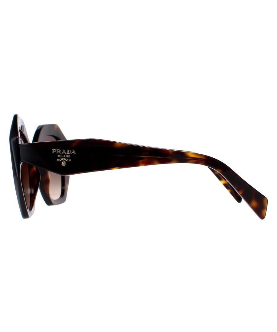 Prada Round Womens Tortoise Brown Gradient PR16WS - One Size