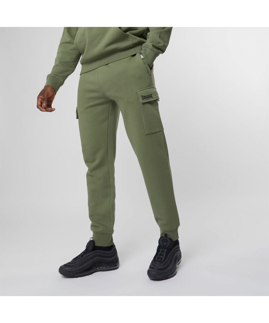 Image for Lonsdale Mens Essentials Cargo Joggers Bottoms