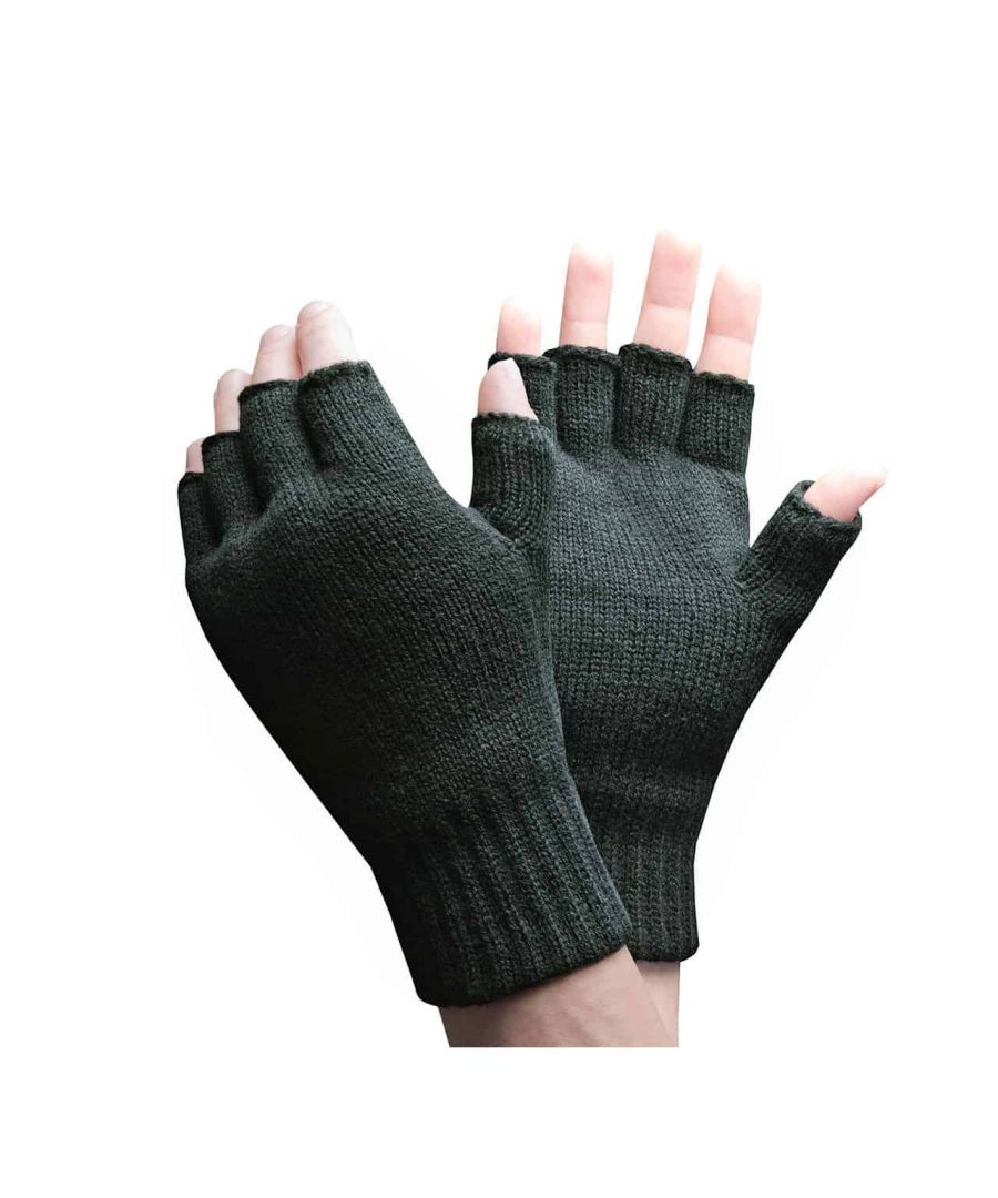 Heat Holders Fingerless Gloves  When it gets cold outside, we all want to keep our hands warm but cannot deal with the hassle of traditional full fingered Gloves, this is why Heat Holders has come up with these mens fingerless Gloves. They give you all the warmth of our regular Gloves, while also allowing the dexterity you need to perform normal activities such as work, texting or typing on a keyboard.  These knit Gloves have Heat Holders specially developed thermal yarn provides high performance insulation against the cold with superior moisture breathing abilities. As well as the outer yarn, our Heat Weaver lining, a silky plush fleece lining, effectively maximises the amount of warm air held against your skin. The Heat Holders cuff is a protective cuff that hugs the wrist for extra warmth and insulation, stopping drafts and loose fitting Gloves.  Product Details  - Heat Holders, best seller since 2010 - Insulating Yarn - Heat Weaver Lining - 3.2 TOG warmth rating. - Fingerless - Allows use of fingers - Fleece Lined - Protective Cuff