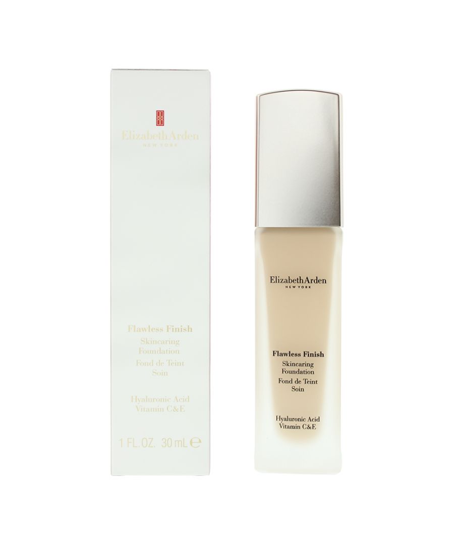 Elizabeth Arden Womens Flawless Finish Skincaring 220W Light Warm Yellow Foundation 30ml - One Size