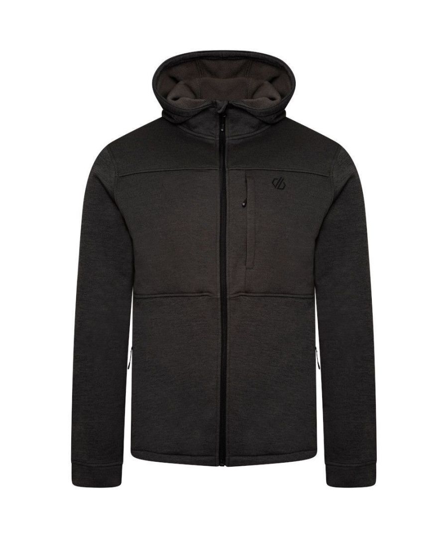 Dare 2B Heren Out Calling Marl Full Zip Fleece Jas (Houtskool Grijs)