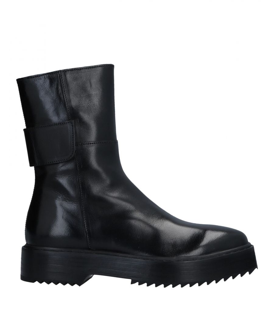 polished leather, no appliqués, solid colour, zip, round toeline, square heel, leather lining, leath