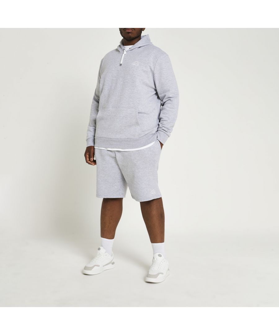 > Brand: River Island> Department: Men> Material: Cotton> Material Composition: 82% Cotton 18% Polyester> Style: Sweat> Size Type: Big & Tall> Fit: Slim> Closure: Drawstring> Pattern: No Pattern> Occasion: Casual> Selection: Menswear> Season: SS21