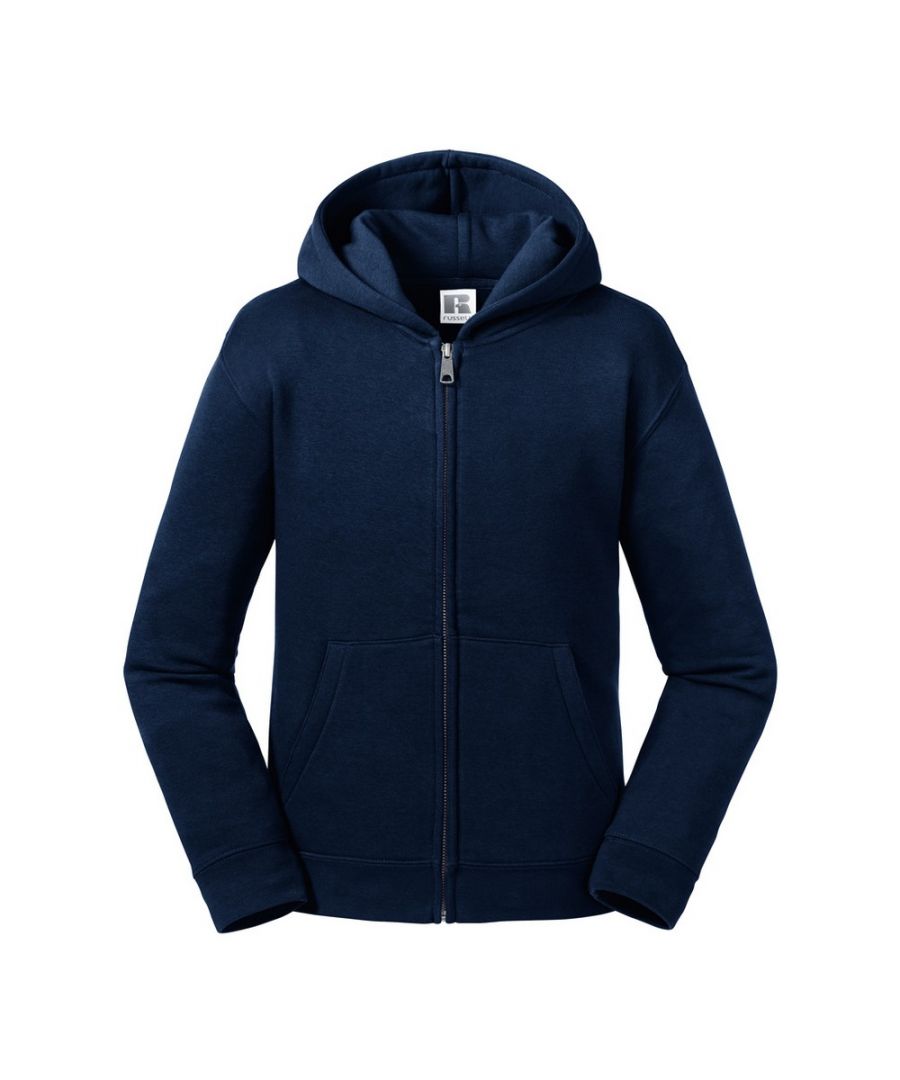 Russell Athletic Childrens Unisex Kids/Childrens Authentic Zip Hooded Sweatshirt (French Navy) - Navy/Blue - Size 7-8Y - Image 1