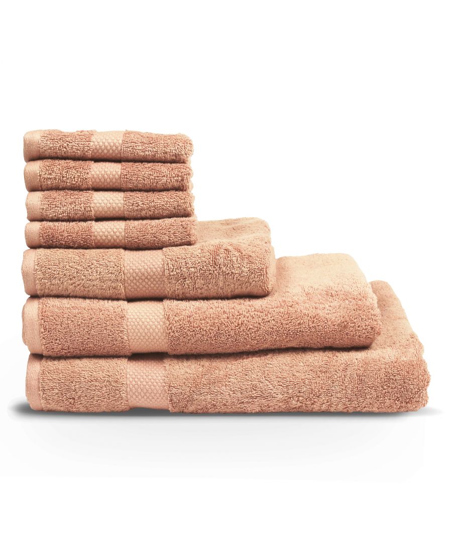 The Linen Yard LOFT 7-piece towel bale gives you a spa-like feeling at home. They are designed to be super absorbent and ultra-soft. Made from a 100% plush combed cotton for a relaxed everyday feel. Perfect heavyweight towels with 650 grams per square metre. The basket weave band is a quality design feature that gives LOFT towels a stylish effortless signature look. In multiple soothing shades, create an air of calm in your washroom and always have super softness on hand.