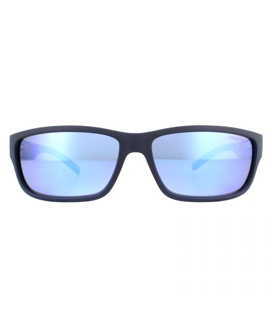 Arnette Mens Sunglasses Zoro AN4271 258722 Matte Blue Dark Grey Mirror Water Polarized - One Size