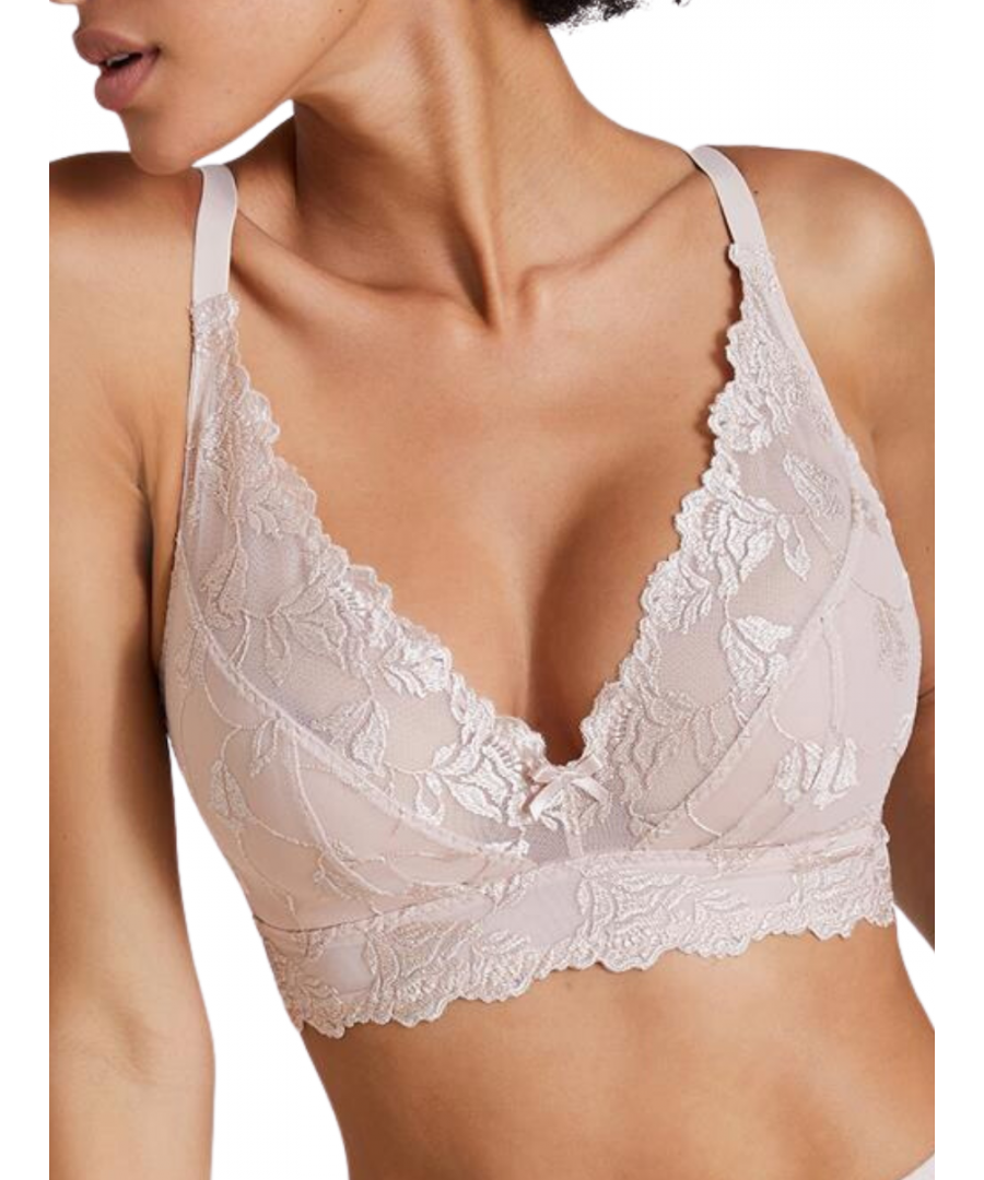 Aubade Womens Softessence Padded Triangle Bralette – Beige Polyamide – Size Small