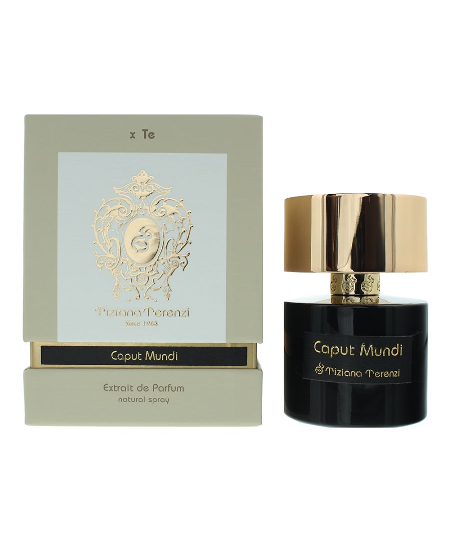 Caput Mundi by Tiziana Terenzi is a woody fragrance designed for women and men and first introduced in 2018. This scent features top notes of Cabreuva, Bulgarian Rose, Iris and Lily-of-the-Valley. At the heart of this smell are notes of Saffron, Indian Oud, Patchouli, Sandalwood and Orris. Base notes of Caput Mundi are Ambergris, Agarwood, Cashmere Wood and Cedar.