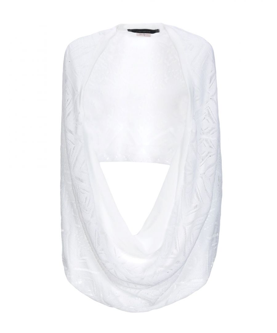 Image for Nenette White Cotton Lace Shrug