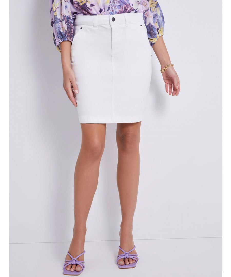 Katies Cotton Canvas SkirtMaterial:  98% Cotton / 2% Elastane